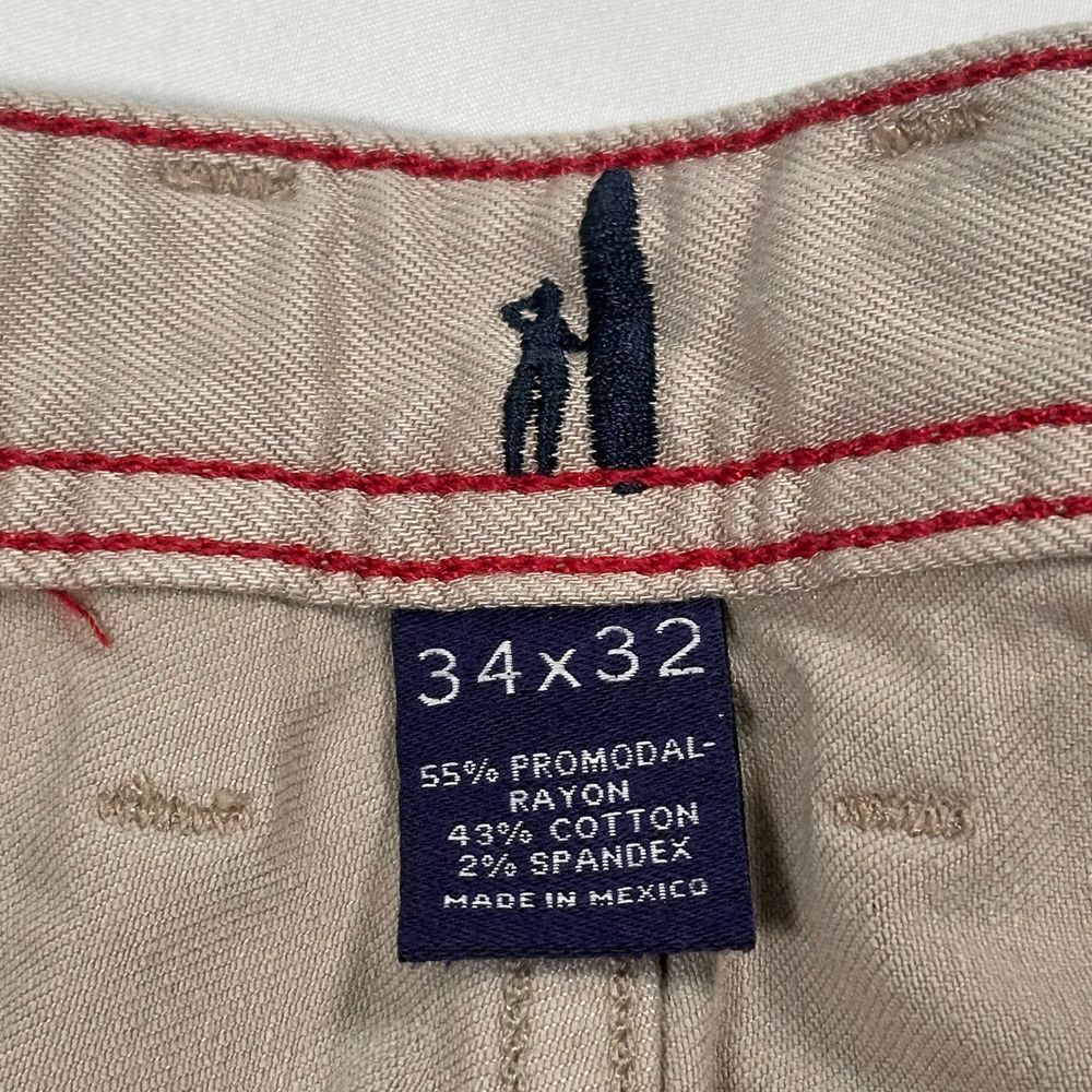 johnnie-O Light Khaki Size 34x32 Straight Chino Pants Jeans - Picture 6 of 6